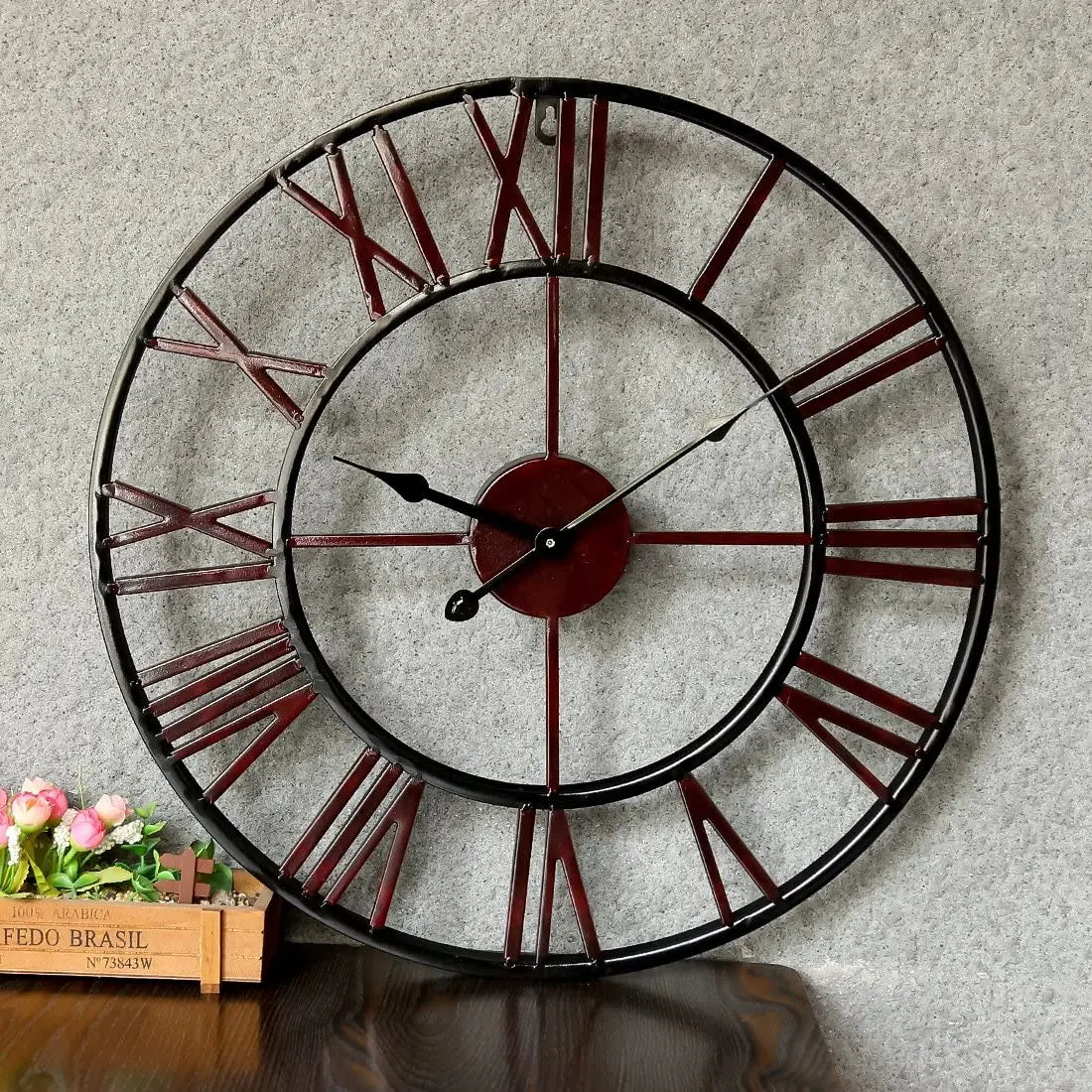 Wanduhr Industrial Metall