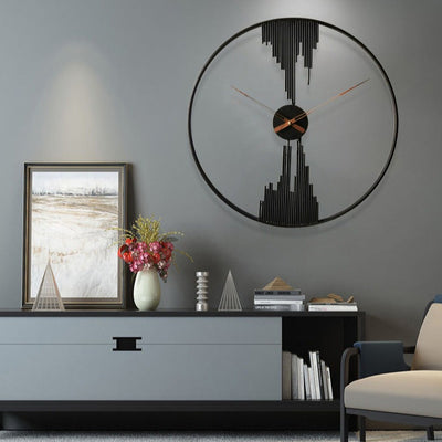 Wanduhr Schwarz 50 cm