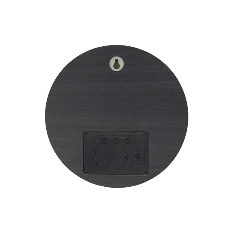 Wanduhr Digital Holz