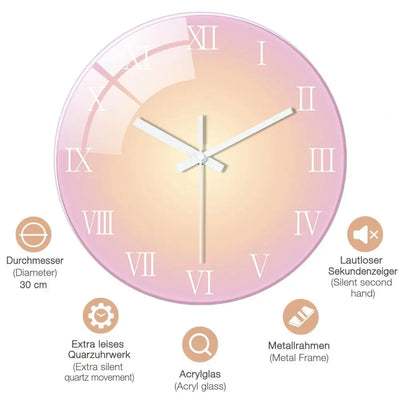 Funk Wanduhr Lautlos Modern