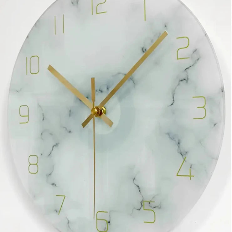 horloge murale design en verre - Horloges murales - blanc ancien