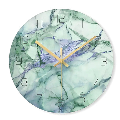 horloge murale design en verre - Horloges murales - bleu chiffre arabe 2