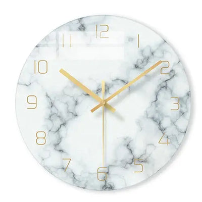 horloge murale design en verre - Horloges murales - blanc