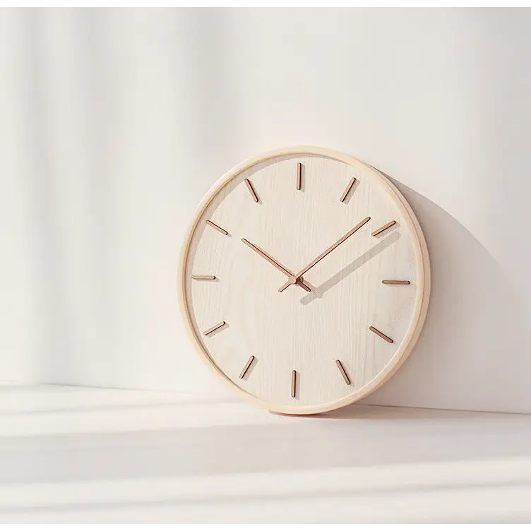 Horloge Murale en Bois Naturel - Horloges murales - bois sombre