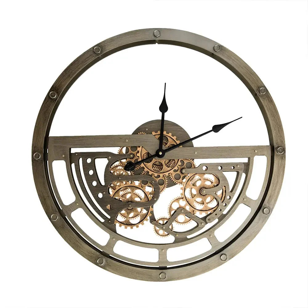 Wanduhr mit Sichtbarer Mechanik