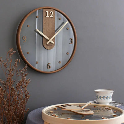 horloge murale originale en bois - Horloges murales - bois blanc