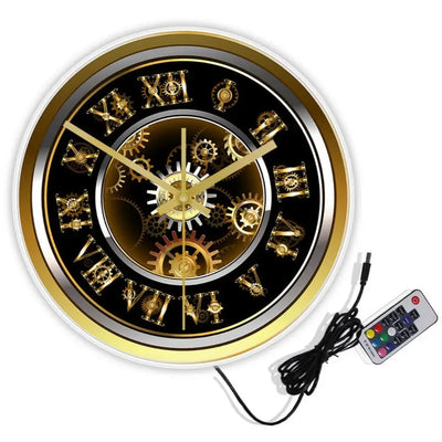 Steampunk Wanduhr