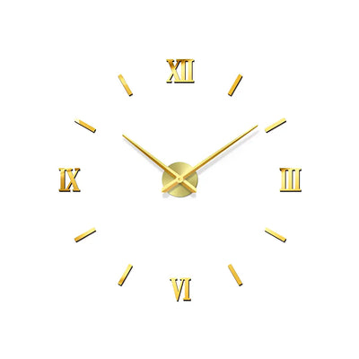 Horloge Murale Stickers 3D - Horloges murales - noir 40 cm