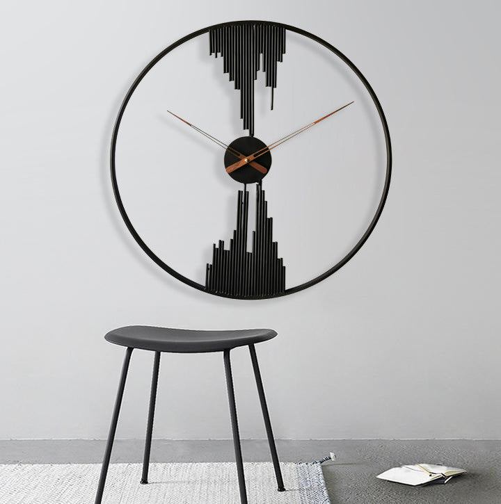 Wanduhr Schwarz 50 cm